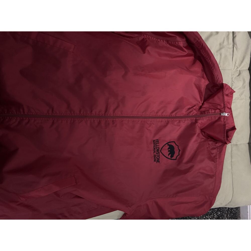 Red/Black Yellowstone Rain Jacket Windbreaker Siz… - image 1